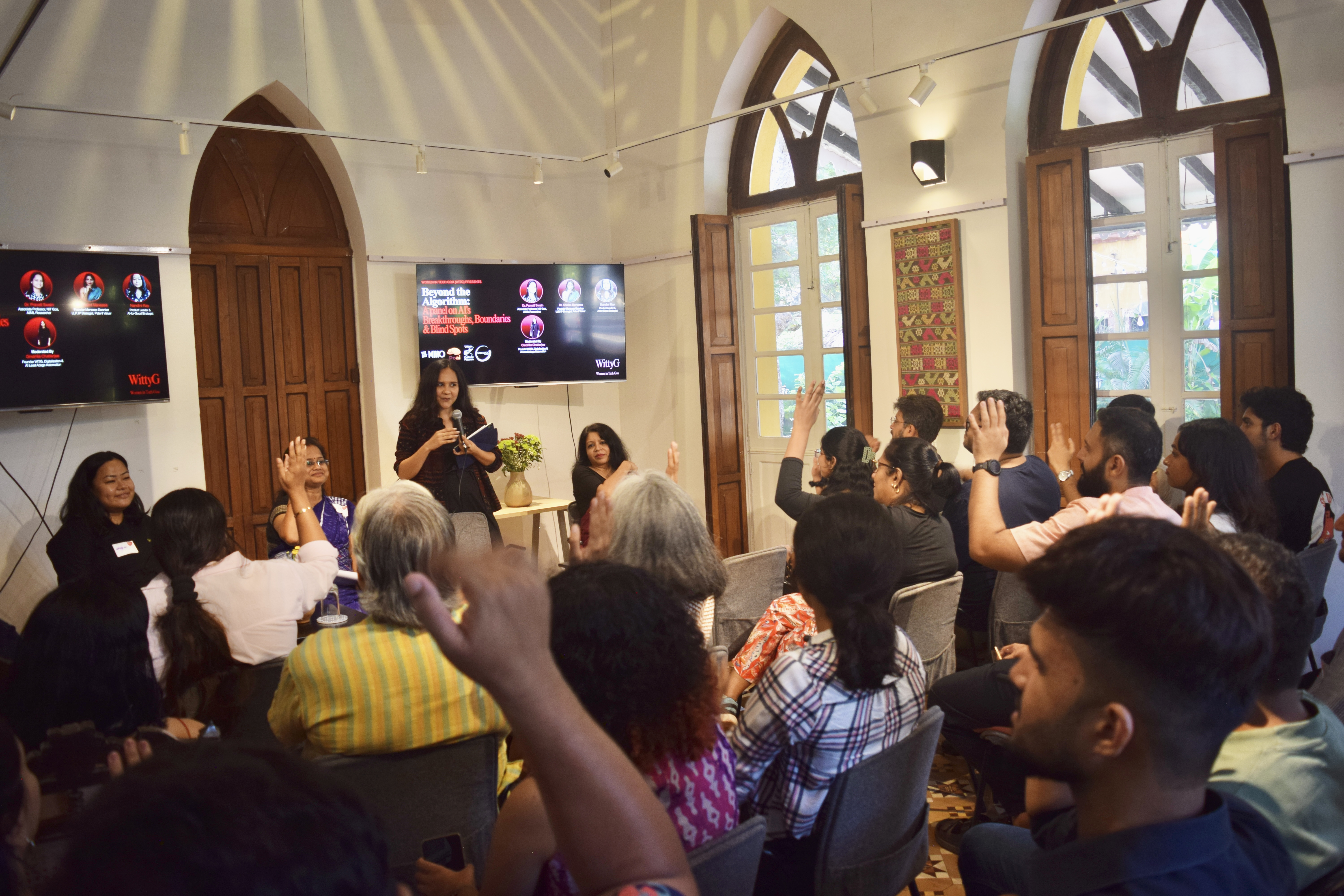 Speaker addressing the second WiTG meetup